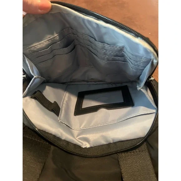 Ihkwip mini tote encore edition Black Nylon Quilted Crossbody Bag Satchel Travel - Picture 7 of 8